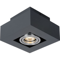 Italux Lampa sufitowa Italux Oprawa natynkowa prostokątna czarna Italux Casemiro IT8002S1-BK/AL