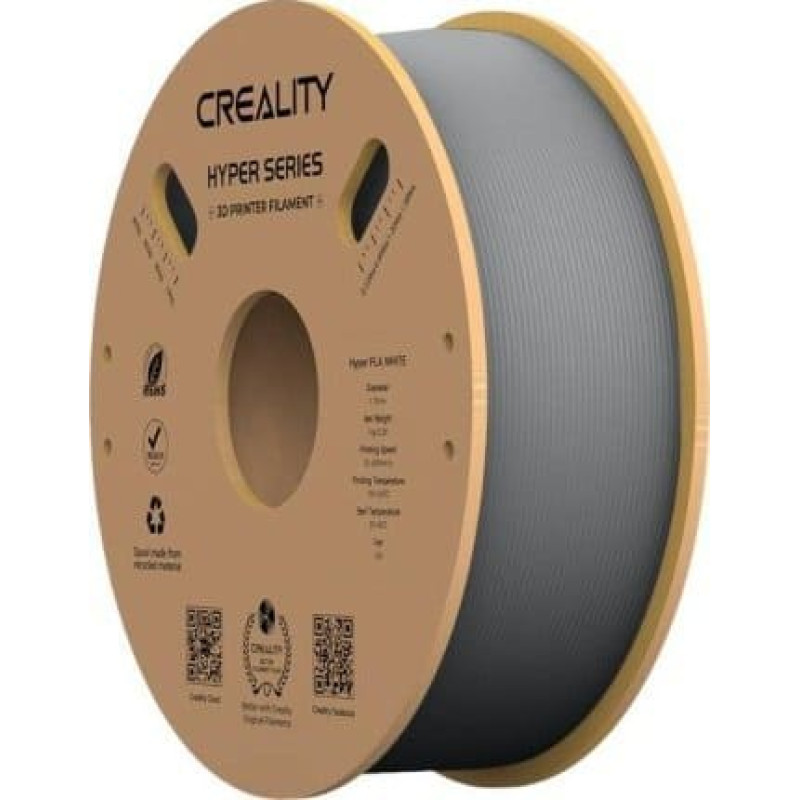 Creality Hyper PLA Filament Grey, 3D-Kartusche (grau, 1 kg, 1,75 mm, auf Rolle)