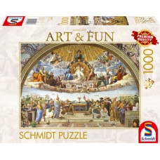 Schmidt Spiele Puzzle PQ 1000 MARKUS BINZ Dysputa o Naj¶więtszym