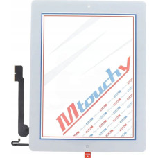 Samsung MUSTTBY Ekran dotykowy + taśma klejąca + Home do iPAD 4 (biały)