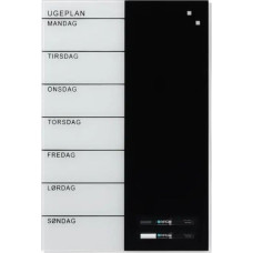 Naga Magnetisk NAGA glastavle ugeplanner 40x60 cm - dansk tekst