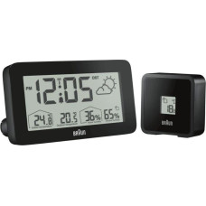 Braun Stacja pogodowa Braun Braun BC 13 BP DCF Radio Weather Station black