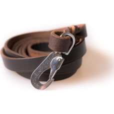 Lash Brow Leather Leash (pcp hook) 1,5 x 180 brown