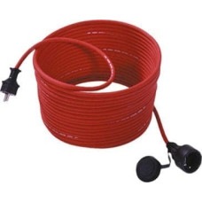 Triton Kabel zasilający TRITON BACHMANN Przedłużacz z uziemieniem 16 A/250 VAC, czerwony, guma/neopren, 15 m