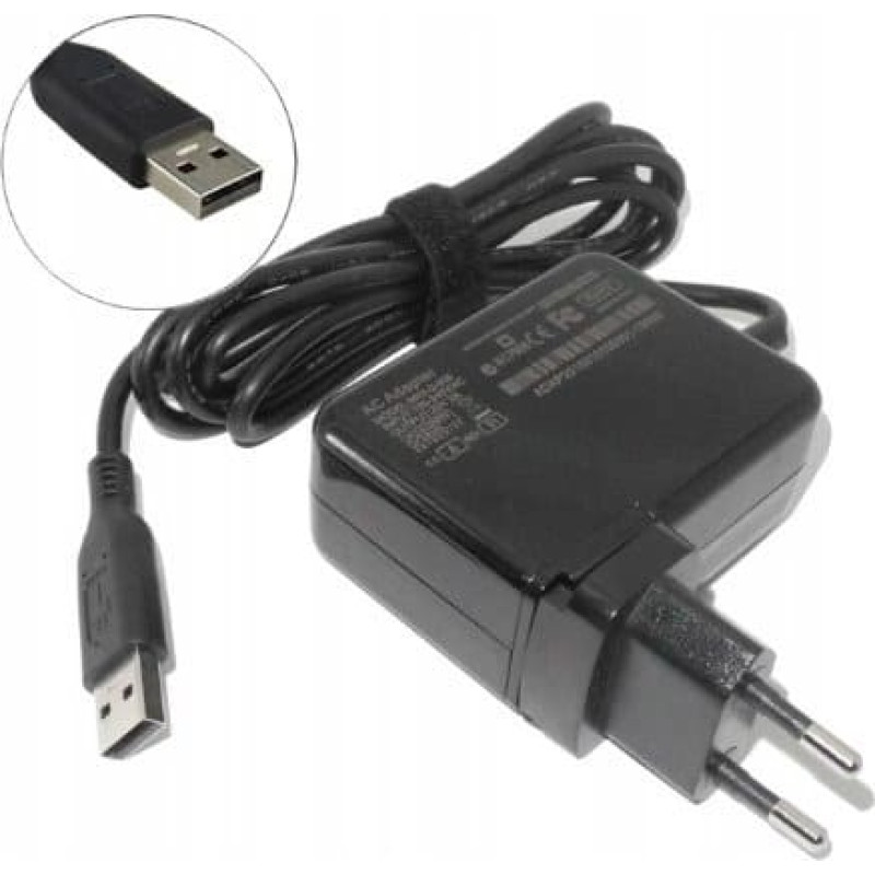 Coreparts Zasilacz do laptopa CoreParts CoreParts MBXLE-AC0038 adapter zasilający/ inwentor Wewnętrzna 65 W Czarny