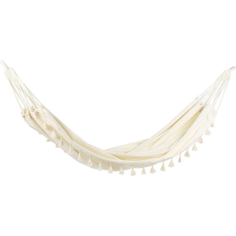 Beliani Hamak ogrodowy bawełniany beżowy VERCELLI Lumarko!