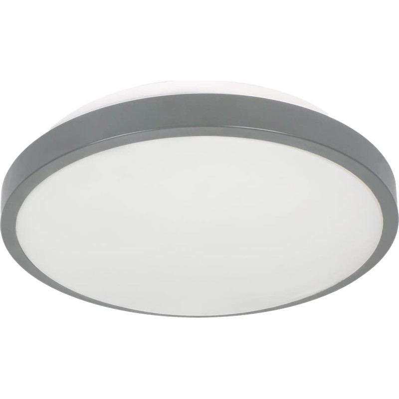 Orno Lampa sufitowa Orno SELENE plafon 2xE27, max. 2x60W, czujnik mikrofalowy, IP54, szary
