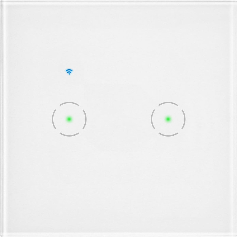Orno Włącznik podtynkowy podwójny Wi-Fi Tuya Smart Home, biały