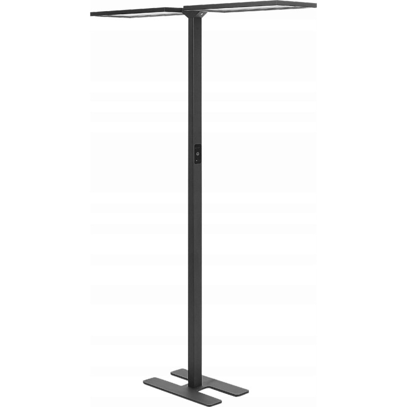 Beliani Lampa podłogowa Beliani Lampa podłogowa LED metalowa czarna SCULPTOR Lumarko!