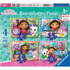 Ravensburger Puzzle 4w1 Koci Domek Gabi 12/16/20/24 elementy