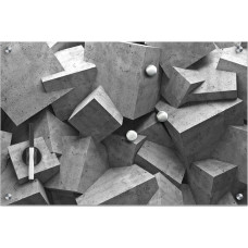 Zeller Szklana tablica magnetyczna World + 3 magnesy, 60x40 cm, ZELLER