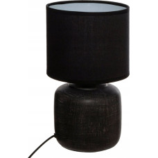 Atmosphera Lampa stołowa Atmosphera Lampa stołowa ceramiczna SALTA, Ø 15 cm, czarna
