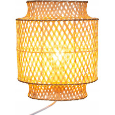 Atmosphera Lampa stołowa Atmosphera Lampa stołowa boho LIBY, klosz bambus, 28 cm