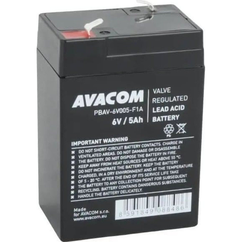 Avacom AVACOM baterie 6V 5Ah F1 (PBAV-6V005-F1A)