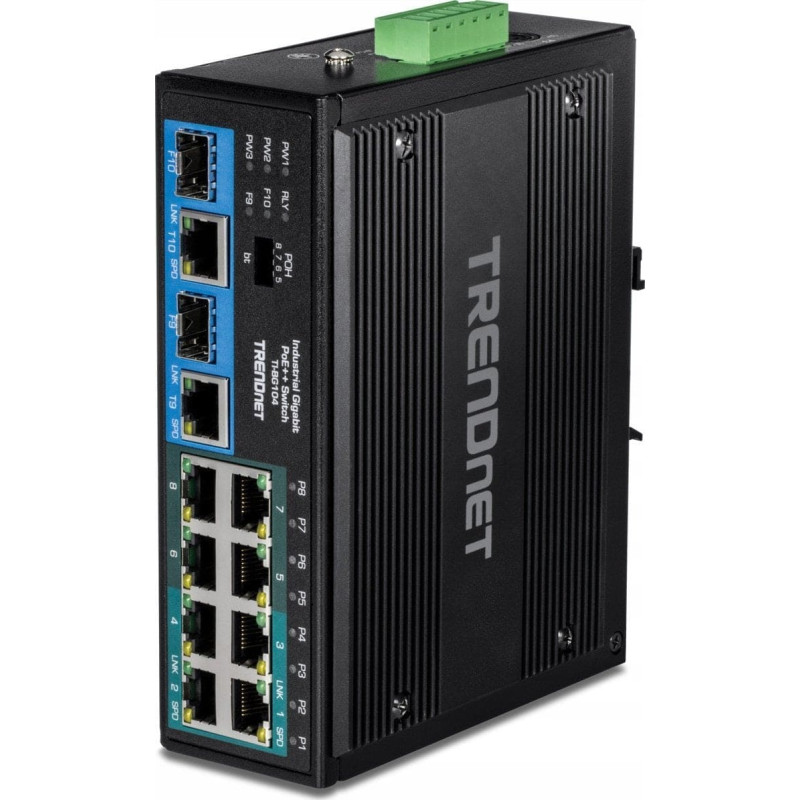 Trendnet Switch TRENDnet TRENDnet Switch 10-port Industrial Gbit PoE++ Din-Rail
