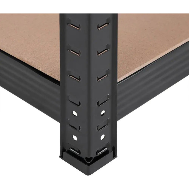 Songmics Regał 5-poziomowy, Regał Stalowy Do Przechowywania, Montaż Bez Użycia Narzędzi, Do Garażu, Szopy, Nośność 875 Kg, 40 X 90 X 180