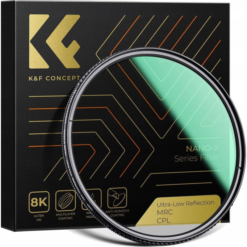 KF Filtr Kf FILTR Polaryzacyjny CPL K&F CONCEPT NANO-X Ultra-Low Reflection 55mm 55 mm / KF01.2475