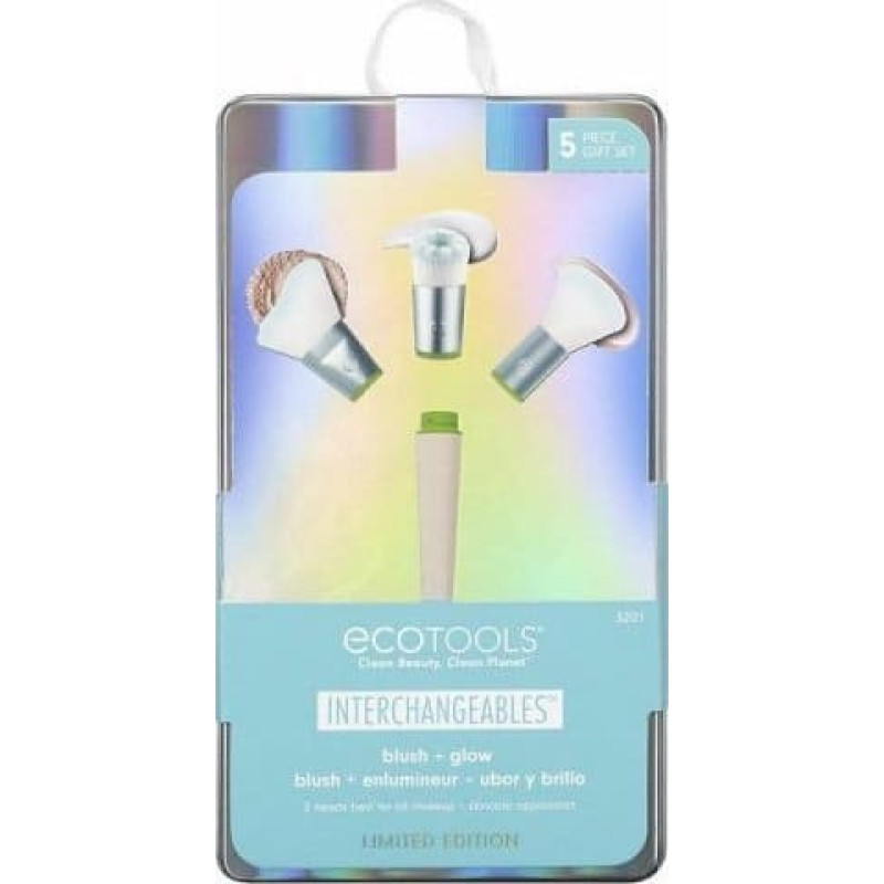 Ecotools Zestaw Pędzli do Makijażu Ecotools Interchangables Blush + Glow (5 pcs)