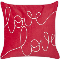 Beliani Welurowa poduszka dekoracyjna 45 x 45 cm czerwona SIDERASIS Lumarko!