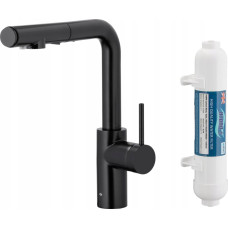 KFA Bateria kuchenna KFA KFA bateria kuchenna z filtracją wody i wyciąganą wylewką Duero Pure Basic, czarna + filtr Hydro 6623-112-81
