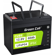 Green Cell Green Cell CUBE Akumulator LiFePO4 60Ah 12.8V 768Wh Litowo-Żelazowo-Fosforanowy do Silników elektrycznych, Kampera, Podnośników
