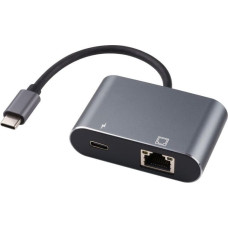 Microconnect Adapter USB MicroConnect Microconnect USB3.1CETHPDBA zmieniacz płci / kabli USB C RJ-45 Czarny