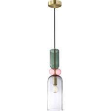 Italux Lampa wisząca Italux Italux Manso PND-37462D-MC-GD lampa wisząca zwis 1x40W E14 multikolor/złota