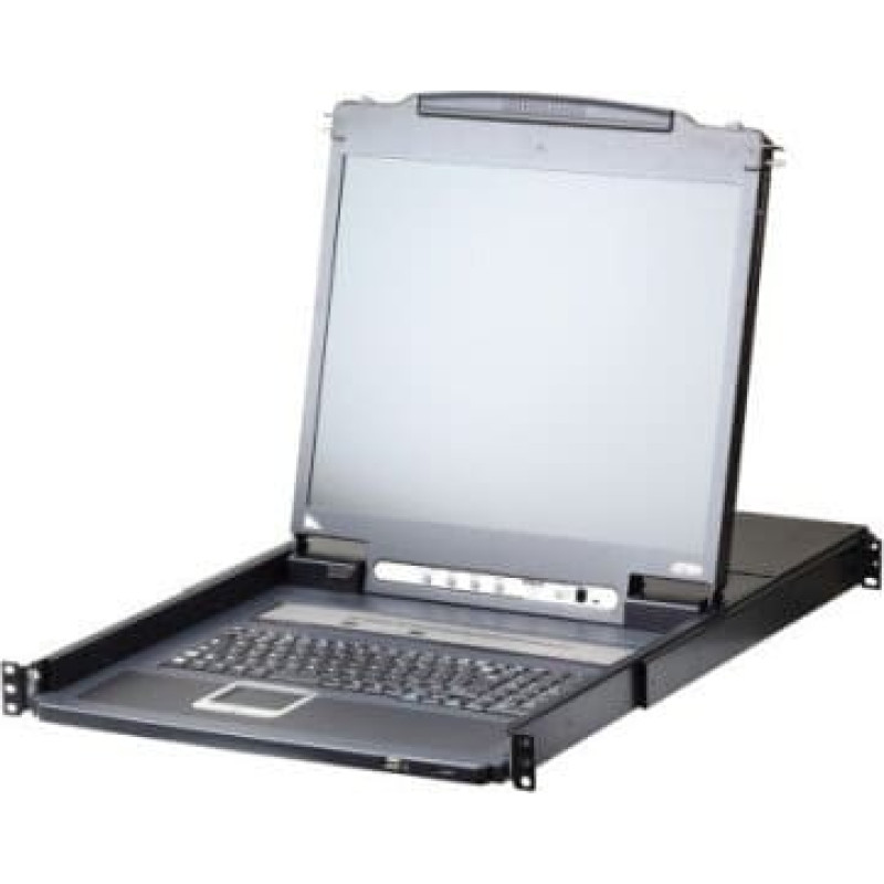 Aten Konsola KVM Aten ATEN KVM 8 port LCD LED 19'' + keyboard + touchpad USB-PS/2, IP Admin - CL5708IN-ATA-AG
