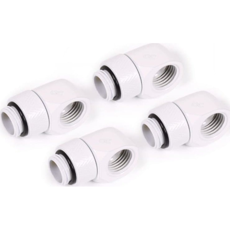 Alphacool Alphacool Eiszapfen L-Verbinder drehbar G1/4 AG auf G1/4 IG - 4 Stck wei