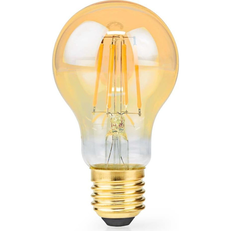 Nedis Nedis LBDE27A60GD lampa LED Bardzo ciepłe światło, Ciepłe białe 2100 K 4,9 W E27 F