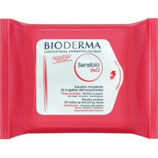 Bioderma Bioderma, Sensibio H2O, Soap-Free, Makeup Remover Wipes, 25 pcs Unisex