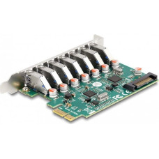 Delock PCI Express x1 Karte zu 7 x extern USB 5 Gbps Typ-A Buchse