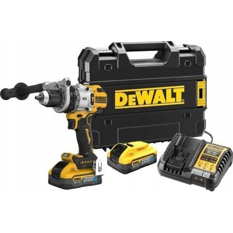 Dewalt Wiertarko-wkrętarka Dewalt DEWALT WKRĘTARKA UD.18V DCD1007H2T 169Nm 2x5,0Ah POWERSTACK TSTAK
