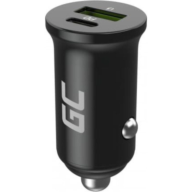 Green Cell Car charger PowerRide Nano38 38W 6A 1xUSB-C,1xUSB-A