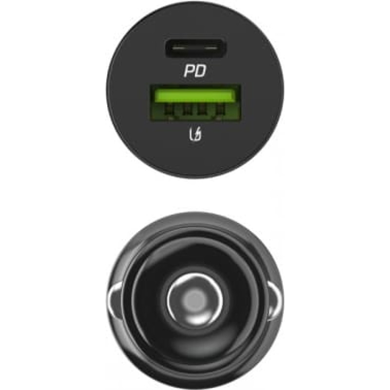 Green Cell Car charger PowerRide Nano38 38W 6A 1xUSB-C,1xUSB-A