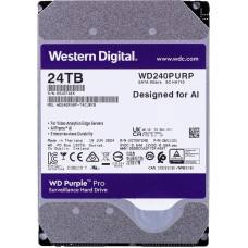 WD Внутренний жесткий диск Western Digital Purple Pro 240PURP 24 ТБ, 7200 об/мин, 512 МБ, 3,5 дюйма, Serial ATA III