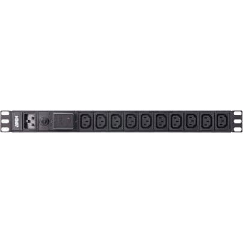 Aten Aten PE0210SG Basic 1U PDU with surge protection | Aten | PE0210SG Basic 1U PDU with surge protection | Black