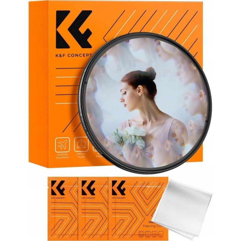 KF Filtr Kf Filtr Kalejdoskop Efekt Kaleidoscope K&F CONCEPT NANO B na 82 mm 82mm / KF01.2490