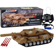 Leantoys Czołg RC Zdalnie Sterowany 27 MHz Źółty