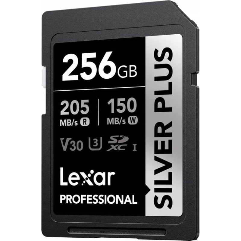 Lexar Karta Lexar Lexar SDXC Professional SILVER Plus UHS-I/U3/A2/4K R205/W150 (V30) 256GB