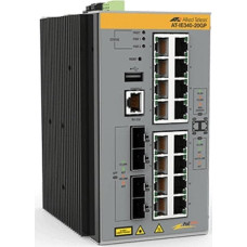 Allied Telesis Switch Allied Telesis Allied Telesis AT-IE340-20GP-80 Zarządzany L3 Gigabit Ethernet (10/100/1000) Obsługa PoE Szary
