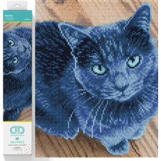 Diamond Dotz Haft diamentowy Diamond Dotz Kot velvet 45,5x38cm DQ8002