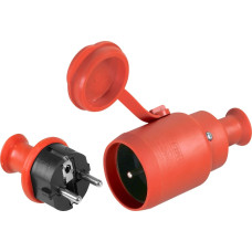 Opal Gniazdo GN-H2 + wtyczka WT-40H IP44 pomarańczowe