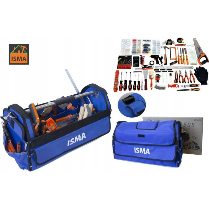 Isma Zestaw narzędzi Isma ZESTAW NARZĘDZI 1505el.  W TORBIE TRANSPORTOWEJ /ISMA