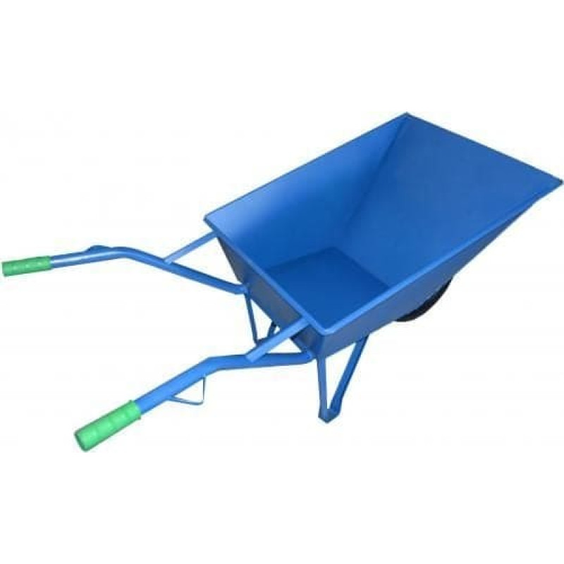 Awtools Taczka budowlana 85 L niebieska z osłoną koła