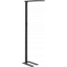 Beliani Lampa podłogowa Beliani Lampa podłogowa LED metalowa czarna ORION Lumarko!