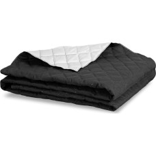 Piruu Narzuta dwustronna pikowana biało-czarna 200x220 cm Medicline