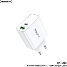 Remax Ładowarka Remax ŁAD SIEC REMAX KIDDY SERIES 65W RP-U125 USB/USB-C WHITE