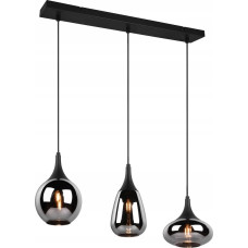 Delight Lampa wisząca DELIGHT Trio Lumina 317000332 lampa wisząca zwis 3x40W E14 czarna
