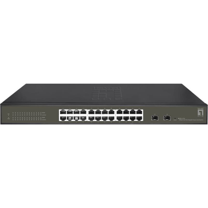Levelone Switch LevelOne LevelOne GES-2126 łącza sieciowe Zarządzany L2 Gigabit Ethernet (10/100/1000) Czarny